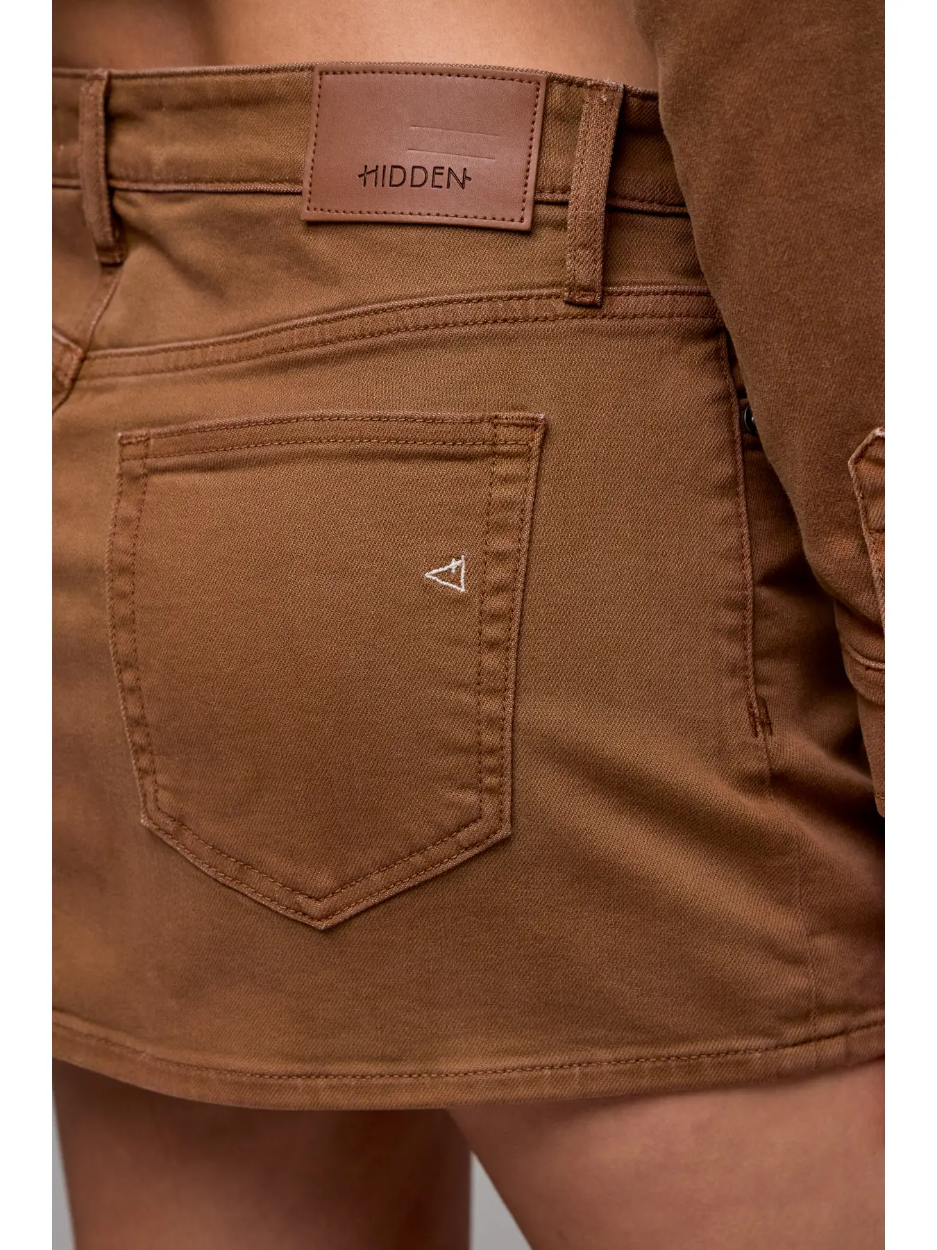 Tawney Wash Micro Mini Stretch Skirt