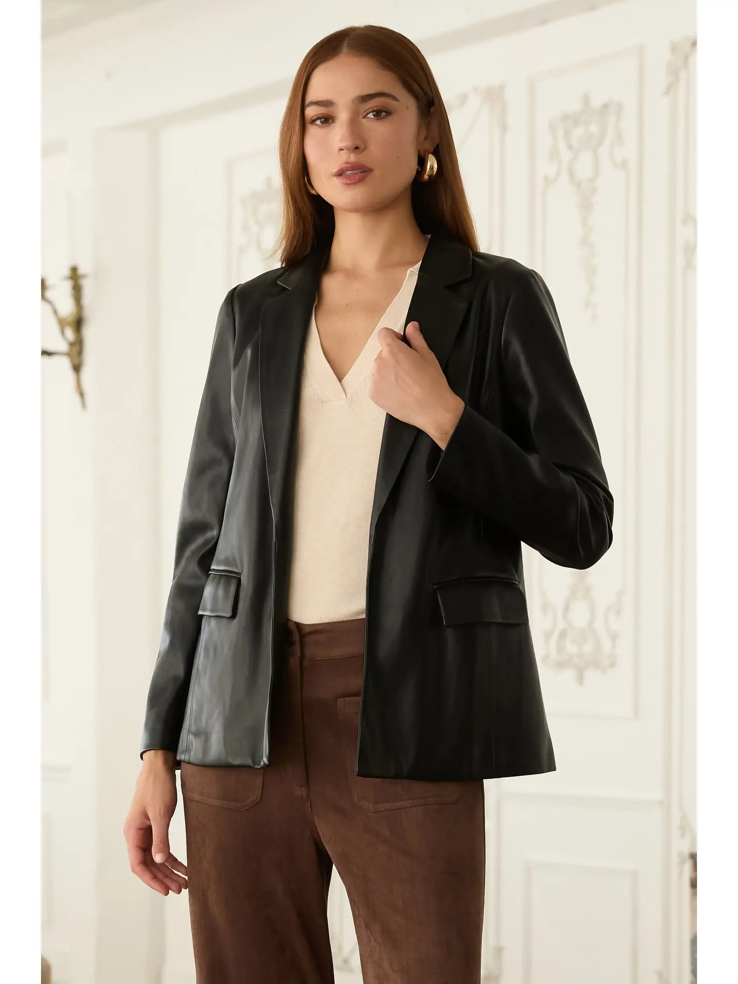 Leather Blazer