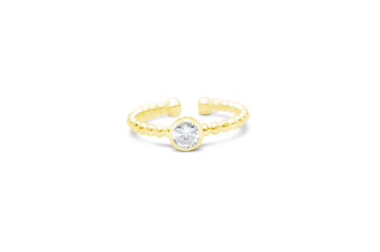 It Fits! CZ Bezel Droplet Wire Ring
