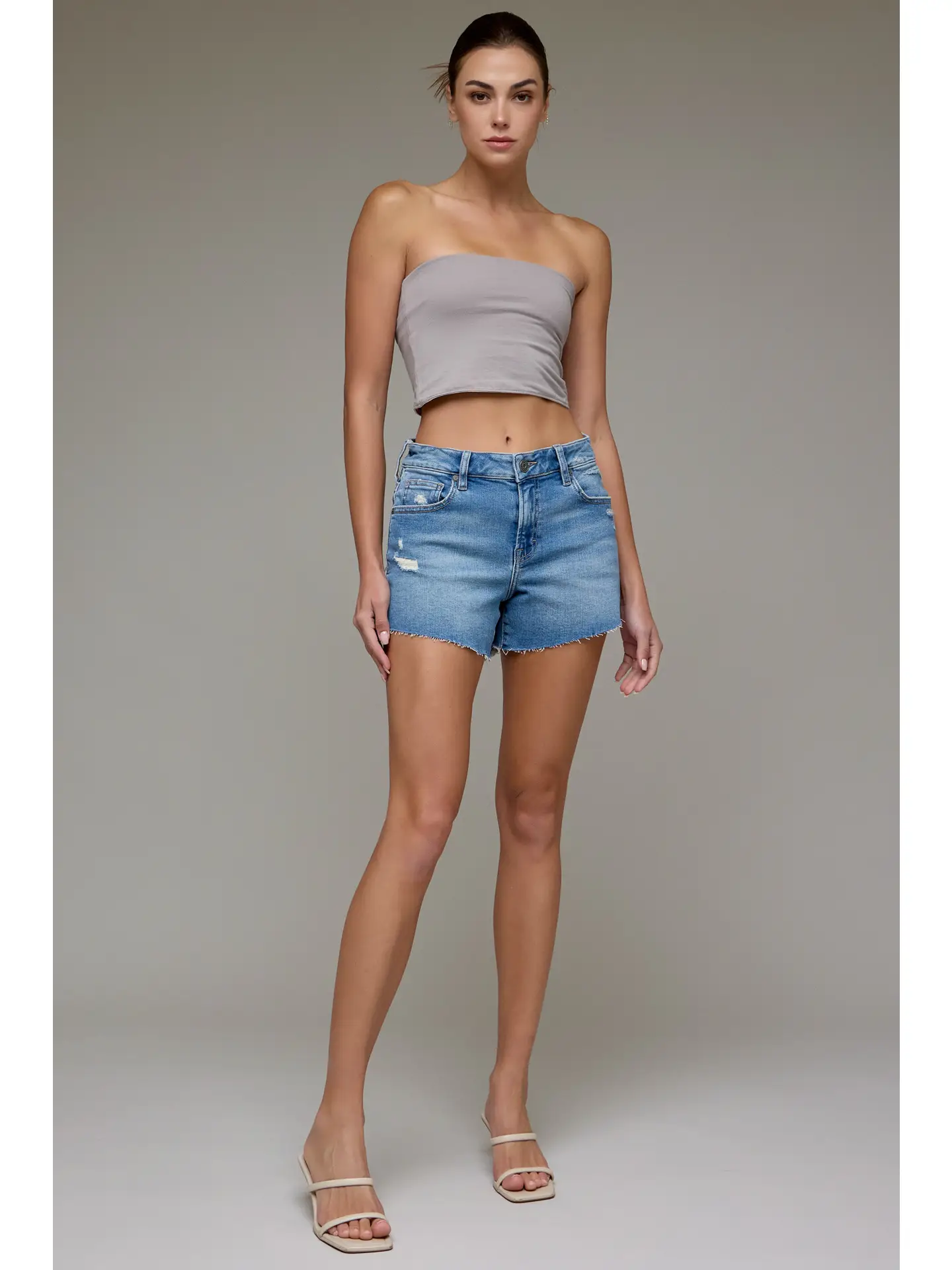 Medium Wash Shorts