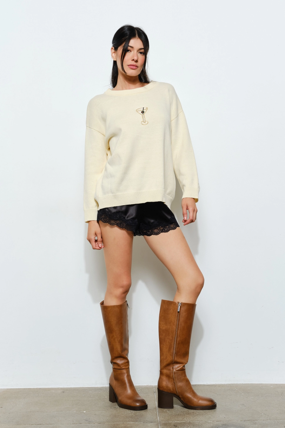 Sora Martini Bead Sweater -