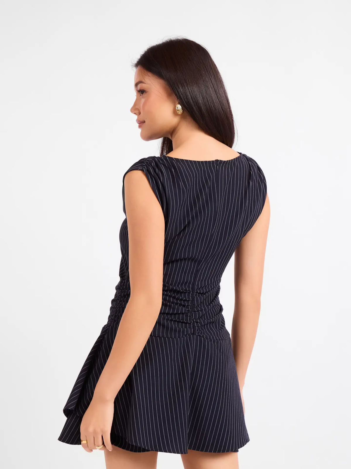 Pinstripe Mini Dress