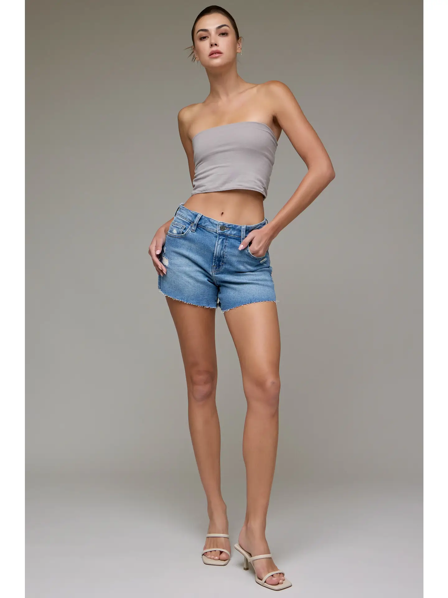 Medium Wash Shorts