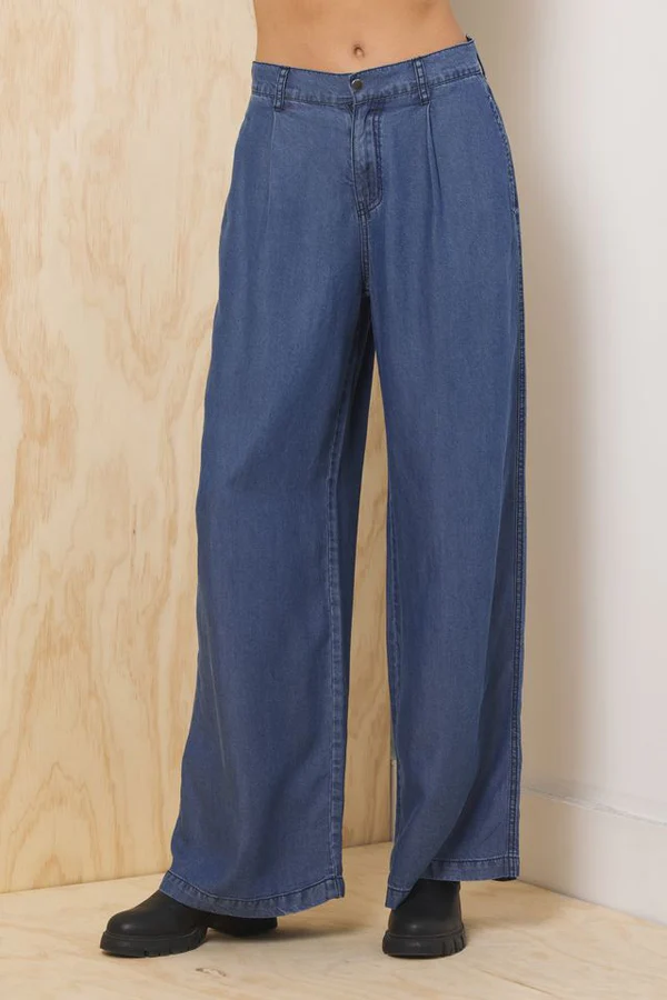 Tencel Wide Leg Trouser