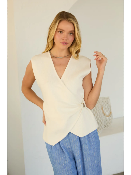 Wrap Knit Top