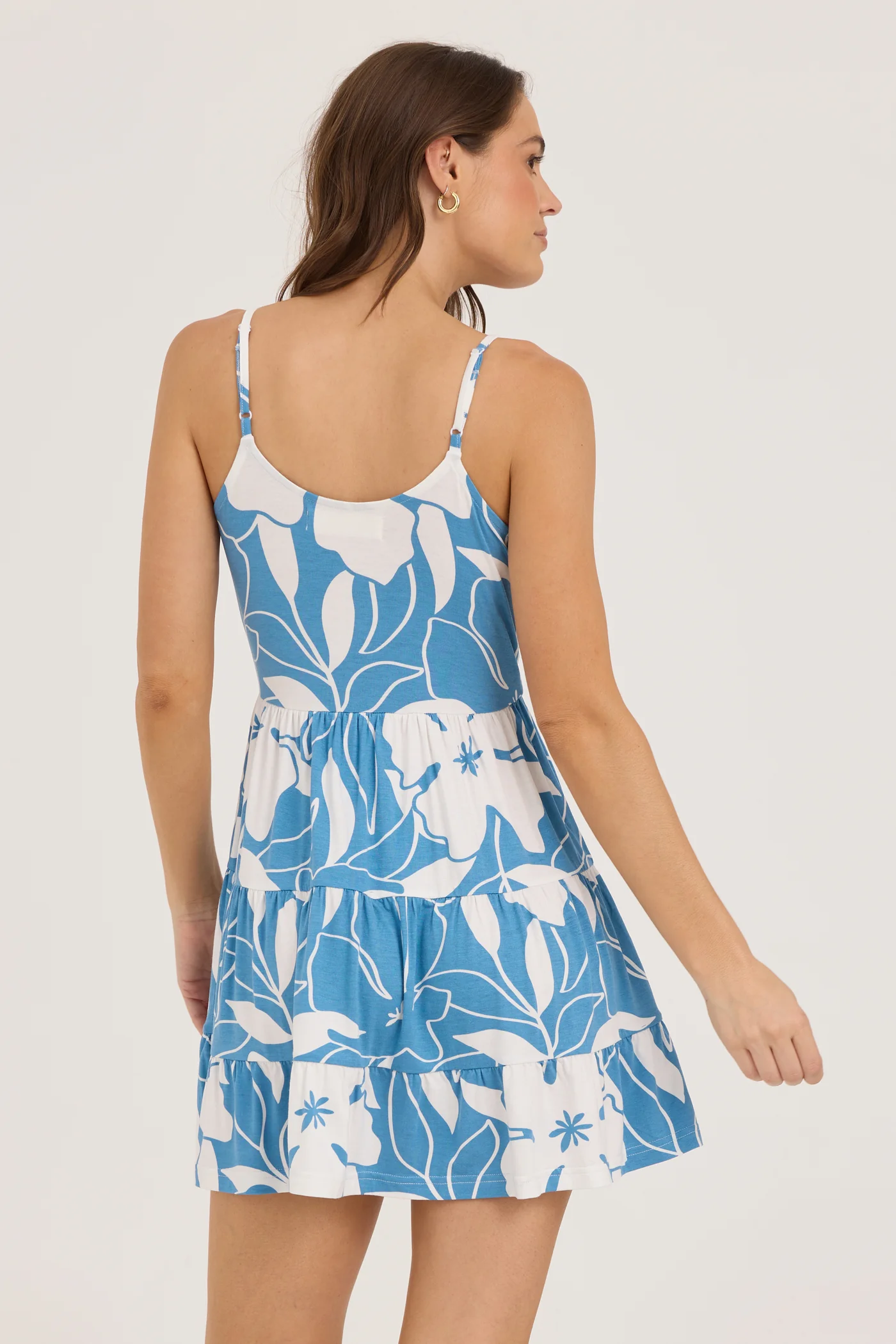 Blue Jumbo Floral Dress