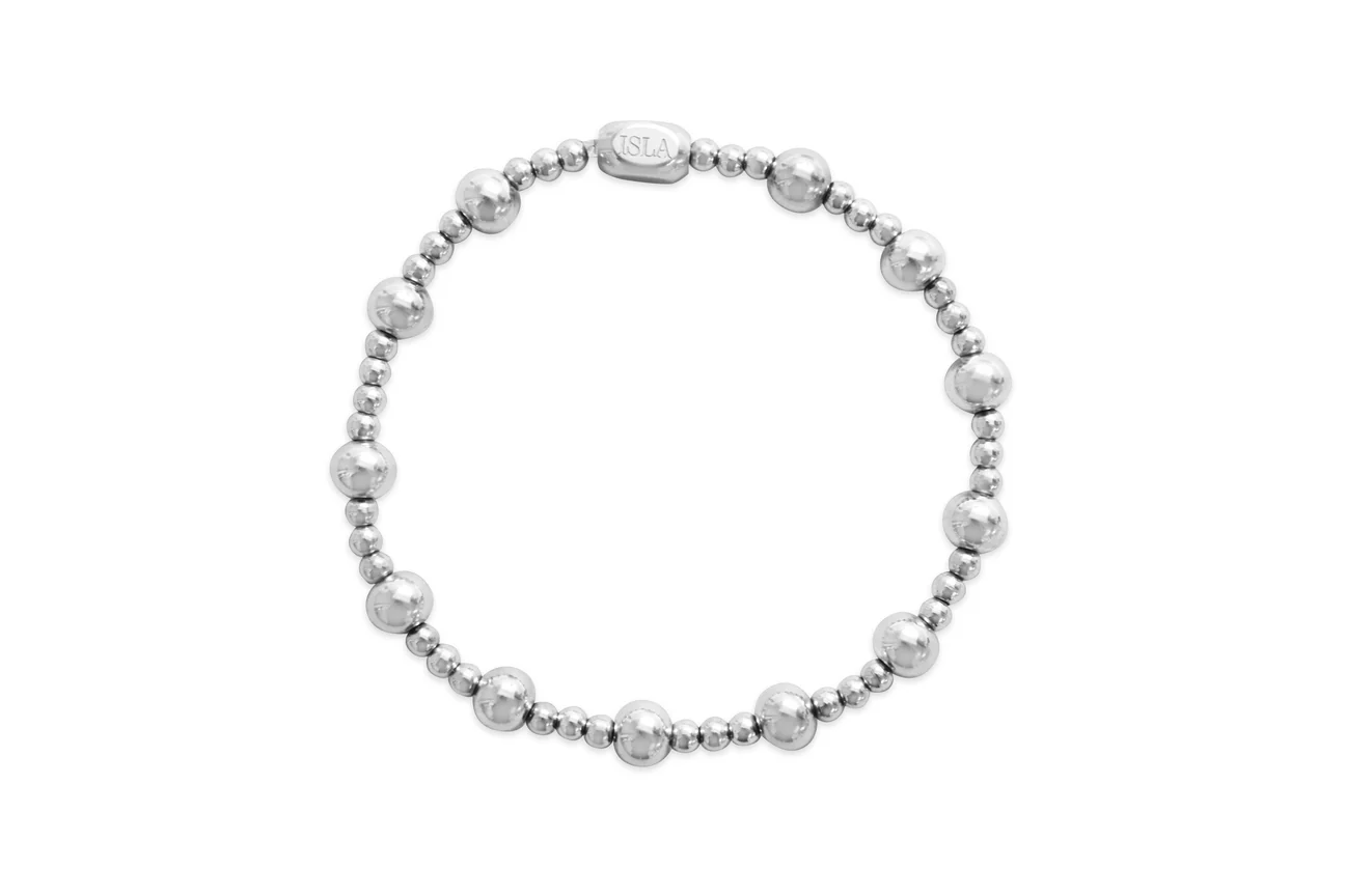 Plain Ball 3+6mm 3/1 Silver
