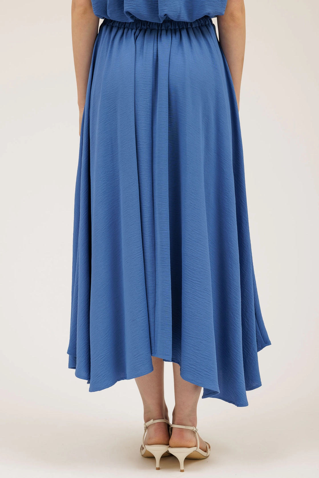 Box Pleated Midi Skirt