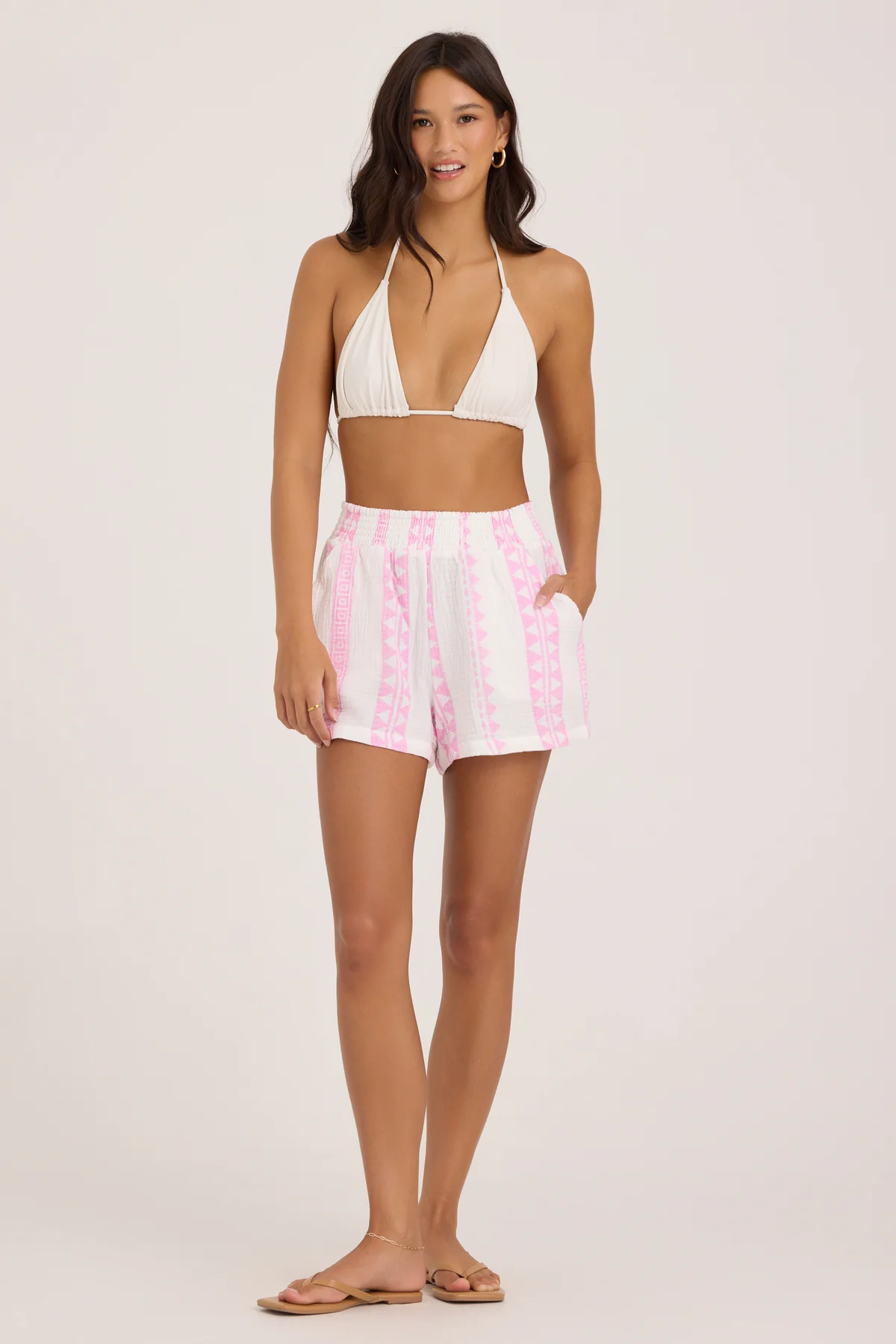 Pink Gauze Short