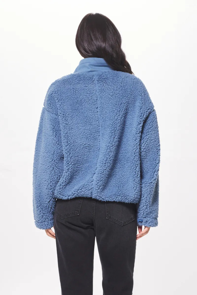 FUZZY FLEECE HALF ZIP