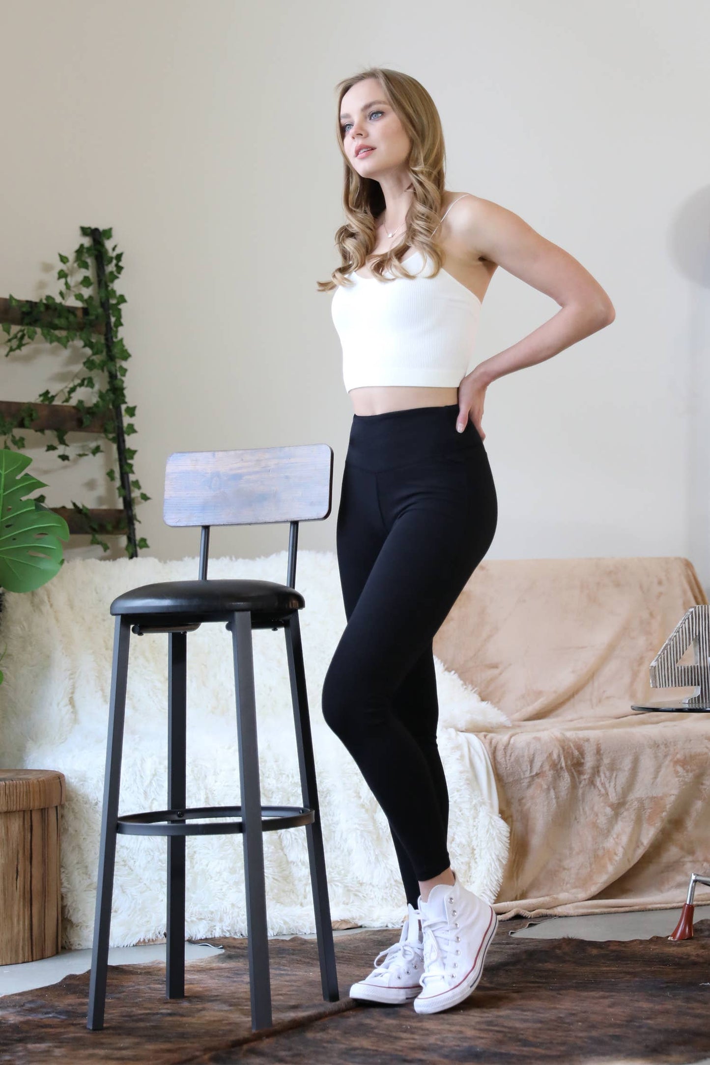 Tummy control shaping leggings