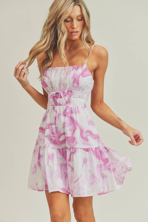 Pink Marble Cami Dress